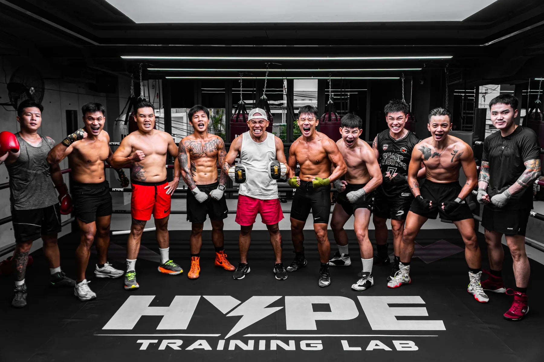 Học viên tập Boxing tại HYPE Training Lab